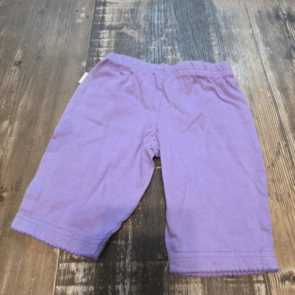 Charming Lilac Kids Shorts with Bow Accent